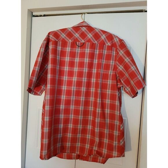 Nordic Track Mens Size XL Red Plaid Short Sleeve Button Up Shirt Nwot Unworn - Picture 6 of 6